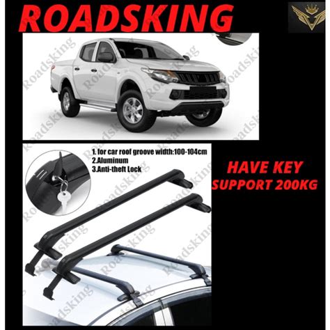 SUPPORT 200KG 1 SET 2PCS MITSUBISHI TRITON ROOF RACK LUGGAGE HIGHT