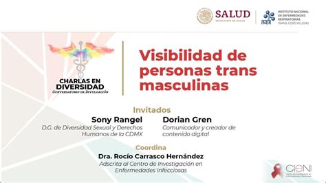 INER CIENI Charlas En Diversidad Visibilidad De Personas Trans