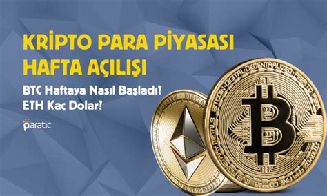 Bitcoin Haftaya Nas L Ba Lad Eth Ka Dolar Paratic