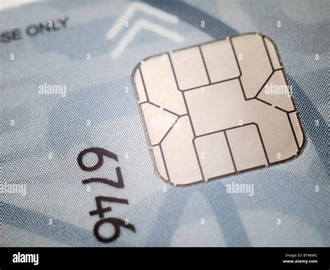 ATM chip smart card macro Stock Photo - Alamy