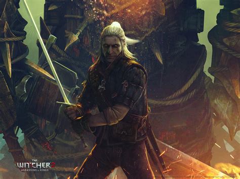 Fond Décran Jeux Vidéo Le Sorceleur Geralt De Rivia The Witcher 2 Assassins Of Kings