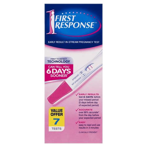 Buy First Response Instream 7 Pregnancy Tests Online At Chemist Warehouse