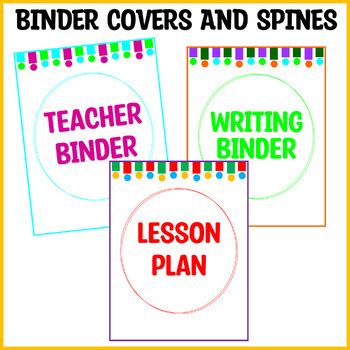 Printable Binder Covers and Spines, Editable Binder Covers and Spines