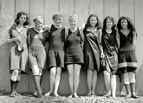 Flapper Girls Swimsuits Photo 1920s Flappers Jazz Prohibition Era Roaring 20s Painting By