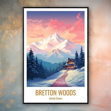 Bretton Woods Travel Print Poster Bretton Woods Gift Vertical Adventure