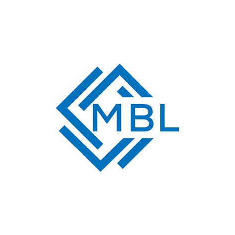 Mbl Letter Logo Design On White Background Mbl Creative Circle Letter