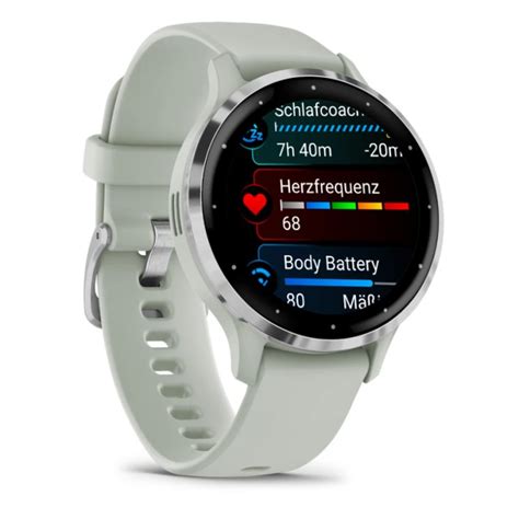 Garmin Venu 3S Reloj Smartwatch 41mm Bisel Acero Inoxidable Plateado