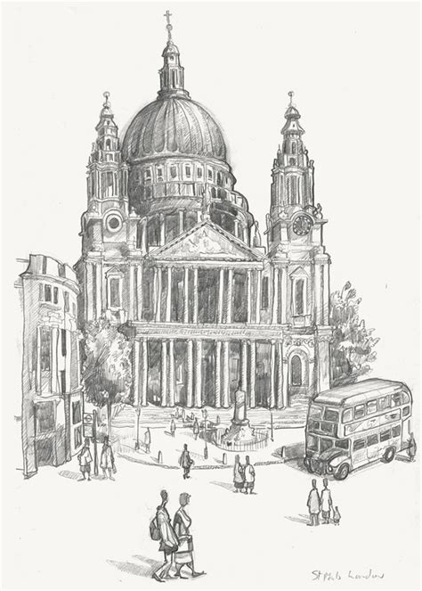 A Quick Drawing Tour Of The St Pauls Area Of London