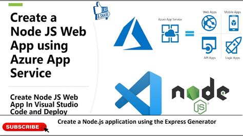 Create A Nodejs Web App In Azure With Visual Studio Code And App