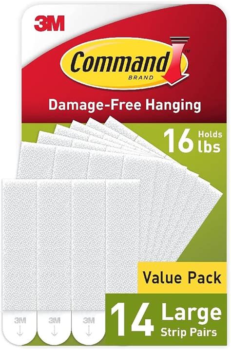 Command Large Picture Hanging Strips 24 Ct Velcro Command Strips