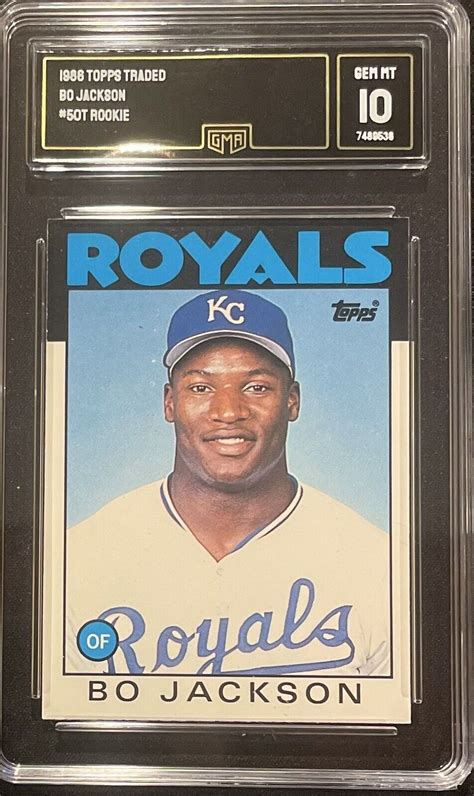 Topps Traded Bo Jackson Rc T Gma Gem Mint Ebay