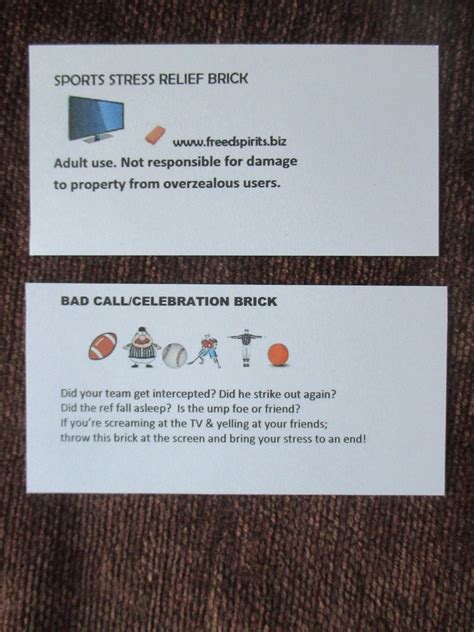 Football Nfl Foam Bad Call Brick Stress Relief Brick Etsy