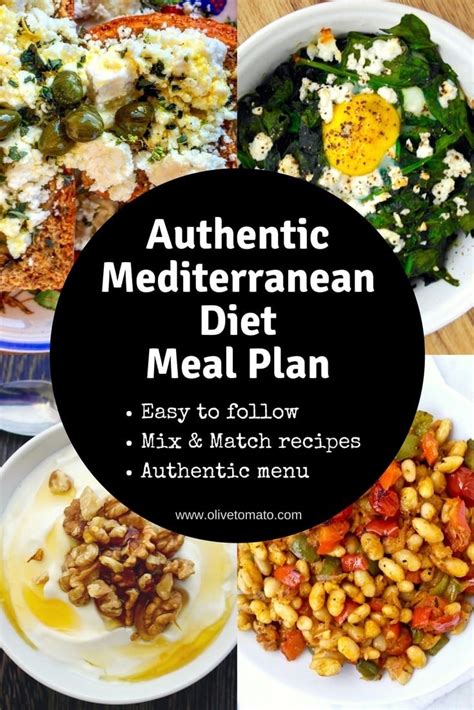 28 Day Mediterranean Diet Meal Plan Printable