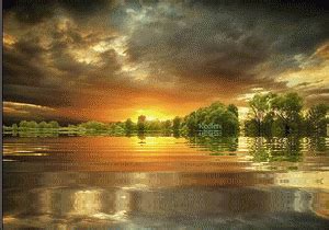 Landscape, Animation, Animated Gifs, Water Reflections, Animated ...