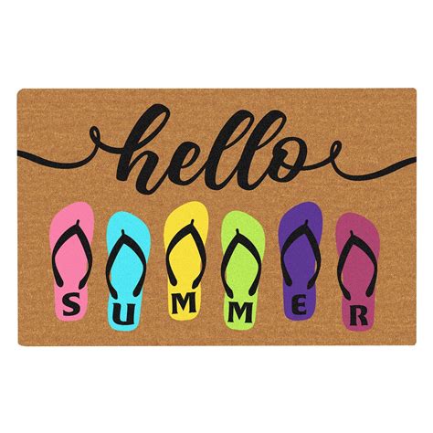 Yeetfub Clearance Summer Door Mat Welcome Mats For Front Door Outdoor