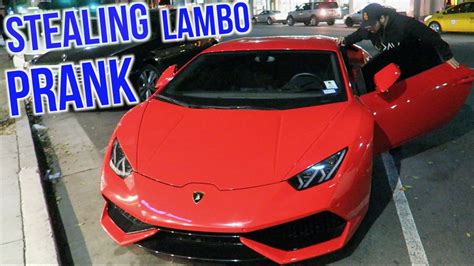 Stealing Lamborghini Prank Caught By Owner Youtube