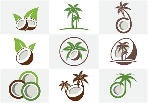 Coconut Logo Vector Art, Icons, and Graphics for Free Download