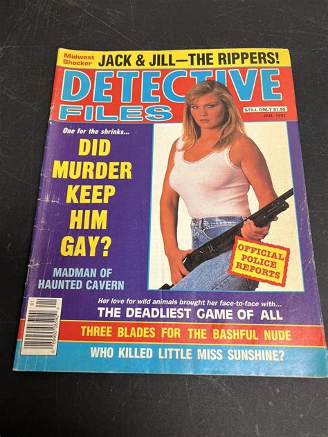 Detective Files Magazine Vintage True Crime Men Women Sex Mystery