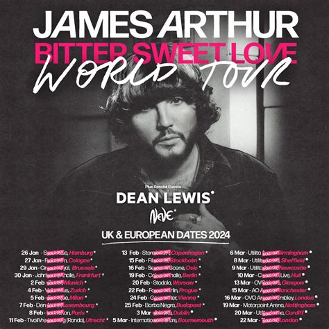 James Arthur Tour 2024 Berni Kellen