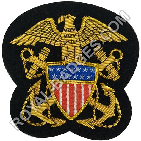 Us Navy Officer Badge Royal Badges Llc The Hand Made Badges Comapny