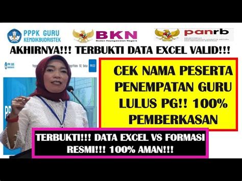 Selamat Ya Pemberkasan Nama Peserta Penempatan Guru Lulus Pg