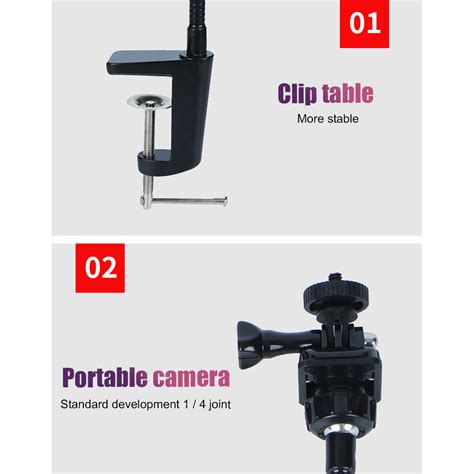 Camera Bracket Desk Jaw Clamp Flexibele Zwanenhals Grandado