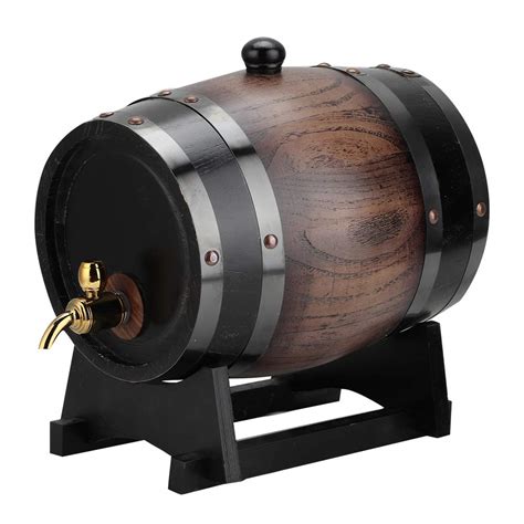 Buy L Oak Whisky Barrel Wood Barrel Dispenser Wine Bucket Keg Bucket