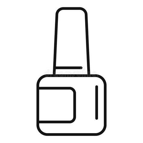 Nail Polish Bottle Outline Stock Illustrations Nail Polish