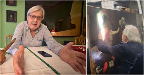 Vittorio Sgarbi Il Quadro Rubato E La Copia Hd Lui Si Difende