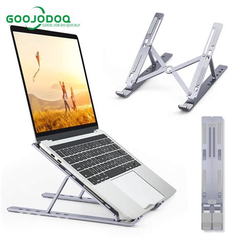 Jual Goojodoq Stand Laptop Lipat Bahan Aluminum Alloy Untuk Macbook Pro