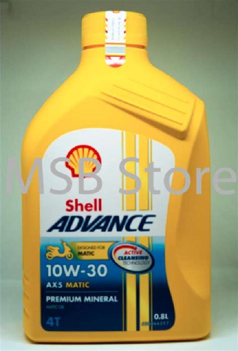 Jual Oli Motor Scooter Matic Terbaru Shell Advance At Ax Scooter W