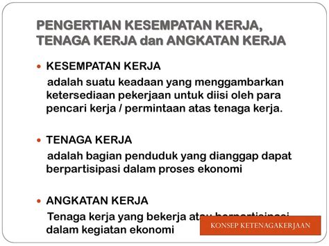 Perbedaan Tenaga Kerja Dengan Angkatan Kerja