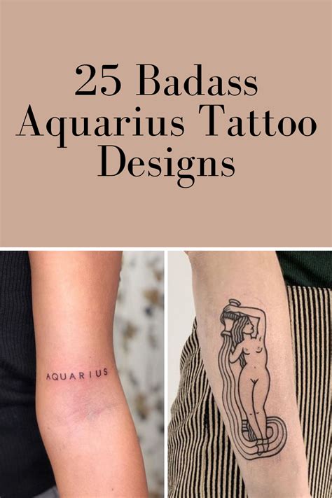 Captivating Aquarius Tattoo Designs For Women Unleash Your Inner Rebel