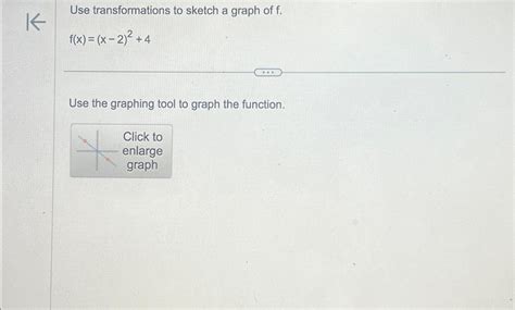 Solved Use Transformations To Sketch A Graph Of Chegg