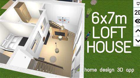 Loft House Design 50 Sqm Lot Area 6x7m Home Design 3d App Youtube