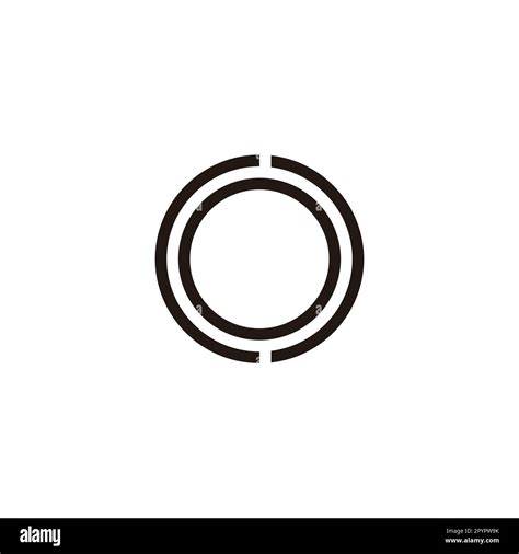 Letter Co Oc C O Circle Lines Geometric Symbol Simple Logo Vector