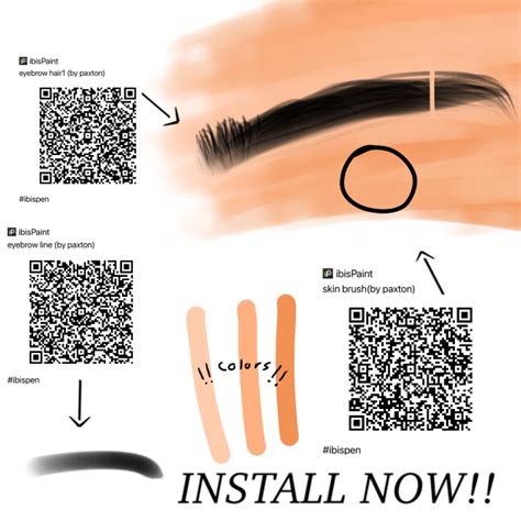 Eyebrow Brushes And Skin Brush Ibispaint