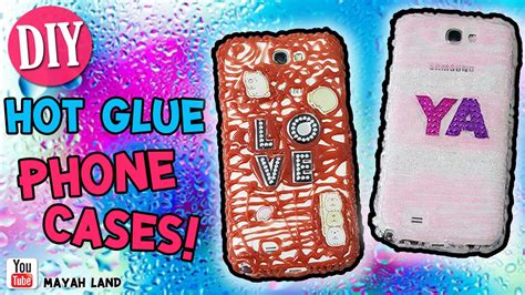DIY Hot Glue Gun Phone Cases Decoration YouTube