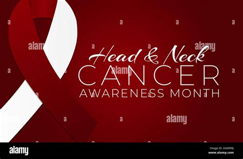 Burgundy Head And Neck Cancer Awareness Month Background Illustration Stock Vector Image And Art