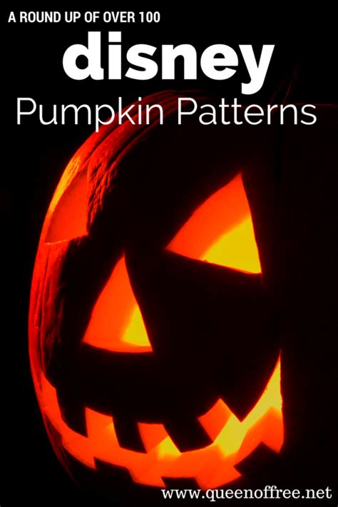 Disney Pumpkin Carving Patterns - Queen of Free