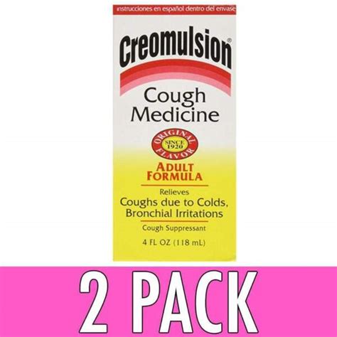 Creomulsion Adult Formula Cough Medicine 4oz 861997000301s241 For Sale Online Ebay