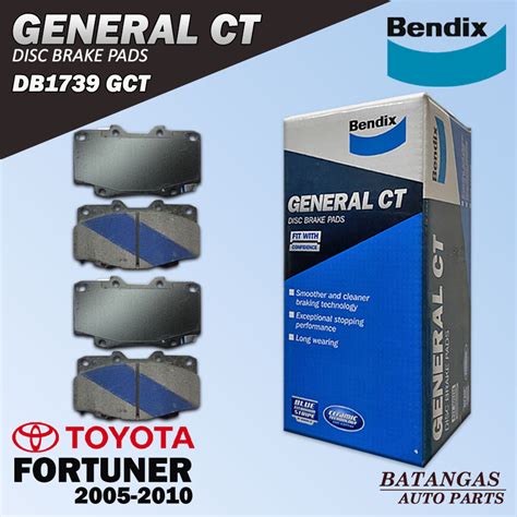 BENDIX FRONT BRAKE PAD SET 4PCS Toyota Fortuner Hilux 4x4 2005 2010