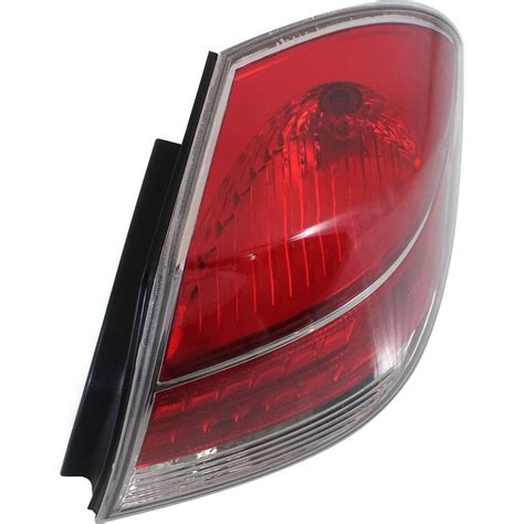 Halogen Tail Light For Saturn Aura Right Clear Red Lens W