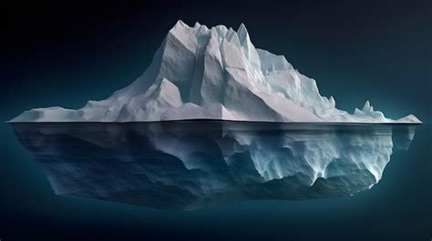 Premium AI Image An Iceberg Floating In The Ocean With The Words