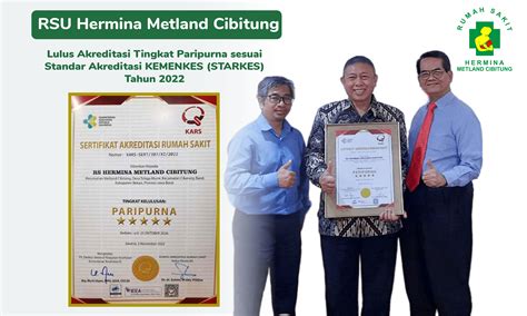 Hermina Hospitals Akreditasi Paripurna Rs Hermina Metland Cibitung