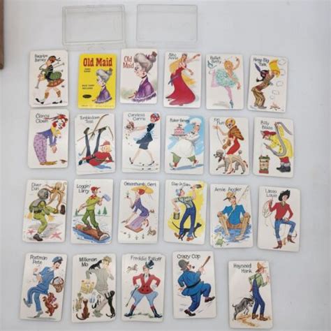 Vintage 1960s Whitman Old Maid Card Game 4492 100 Complete With