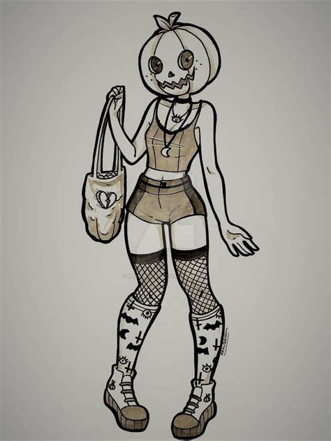 Pumpkin Head By Mesu Senshi On DeviantArt Cartoon Art Styles