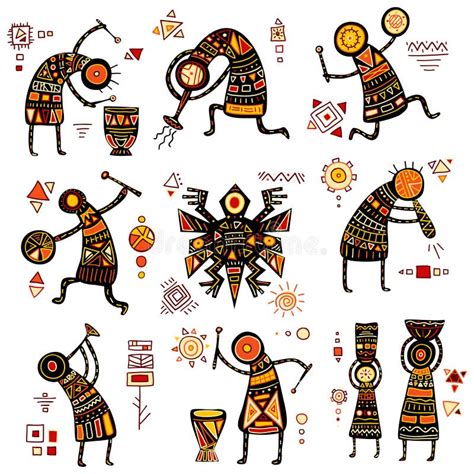 African Ethnic Patterns And Ornaments Stock Vector Illustration Of