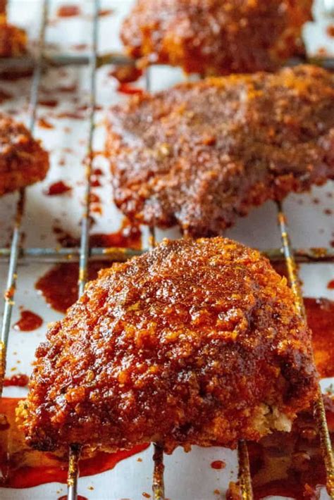 Oven Fried Nashville Hot Chicken Recipe Hot Chicken Recipe