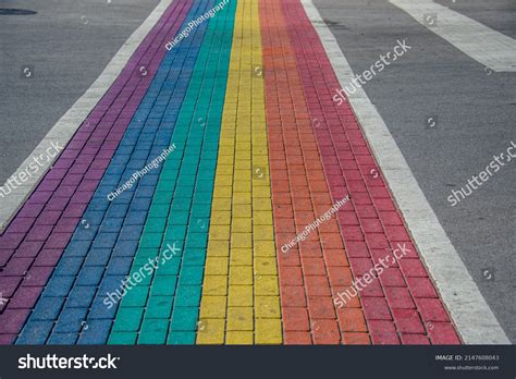 Rainbow Flag Gay Pride Flag Painted Stock Photo 2147608043 Shutterstock